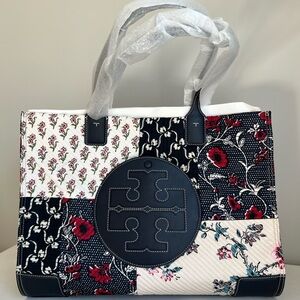 Tory Burch Ella Quilted Patchwork Tote